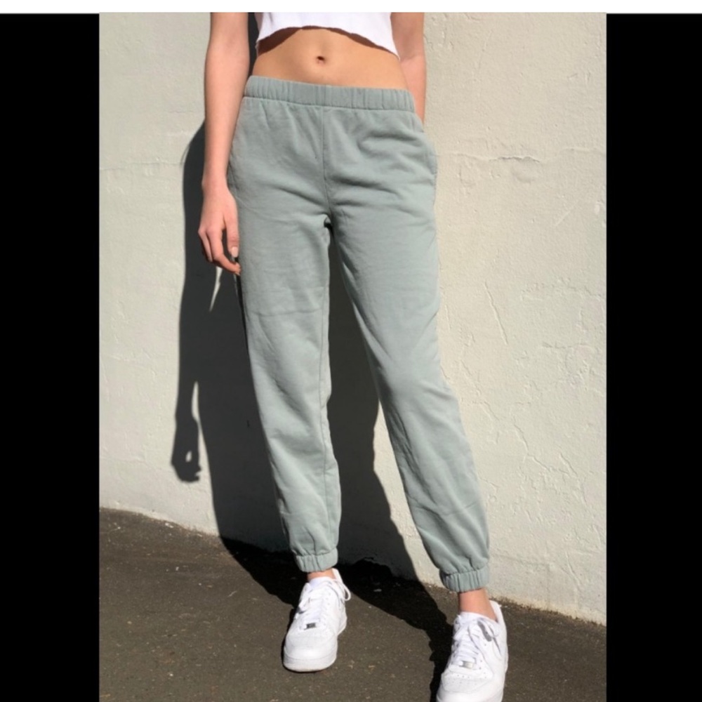 John Galt Brandy Melville Rosa Sweatpants Green
